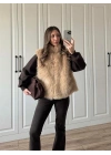 Zr Model Oversize Vizon Kürk Yelek