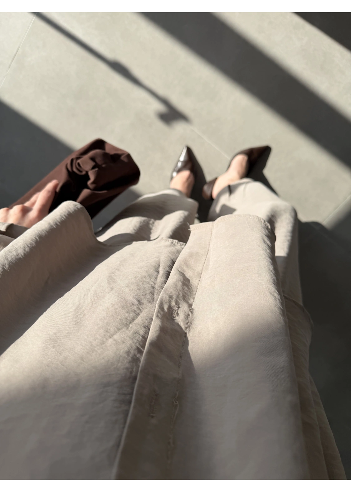 Tensel Oversize Vizon Şalvar Takım