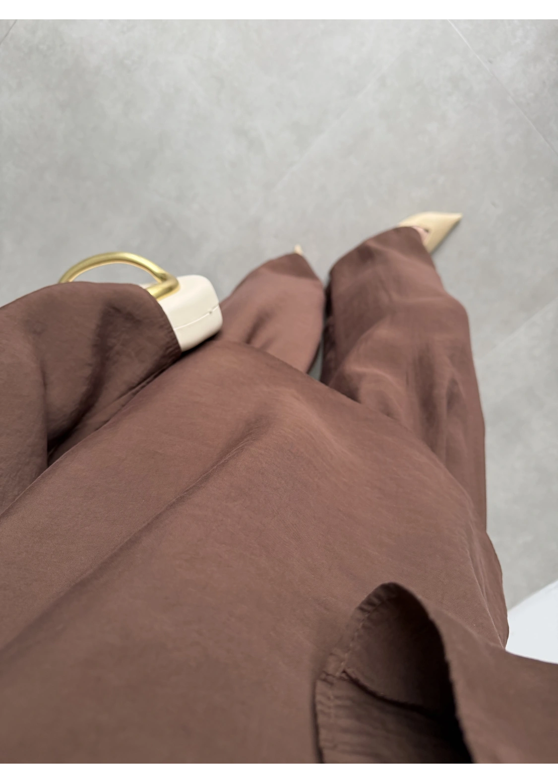 Asimetrik Kesim Marve Premium Kahve Takım