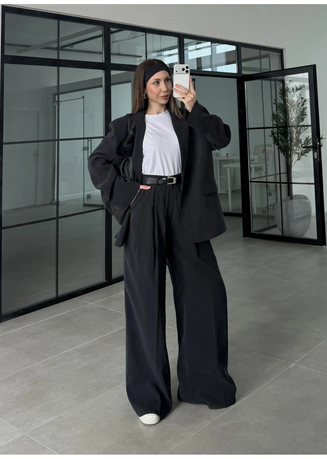 Perla Premium Astralı Siyah Ceket Takım