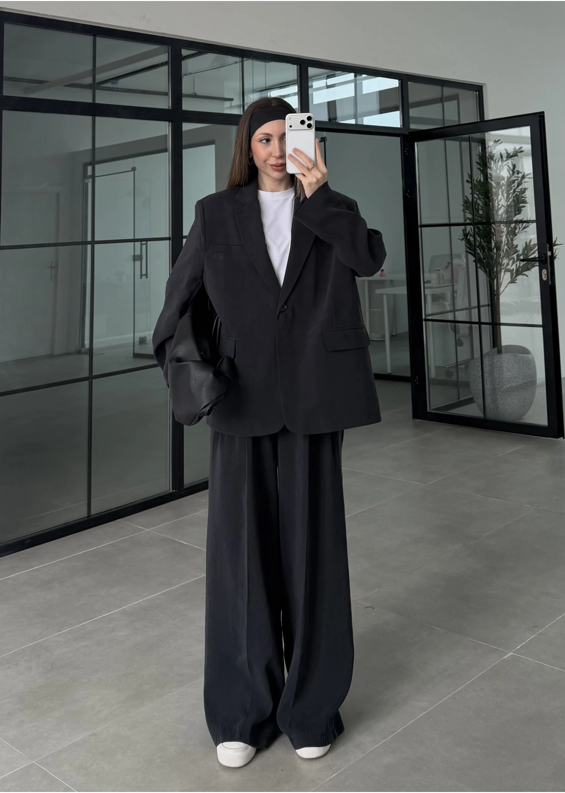 Perla Premium Astralı Siyah Ceket Takım