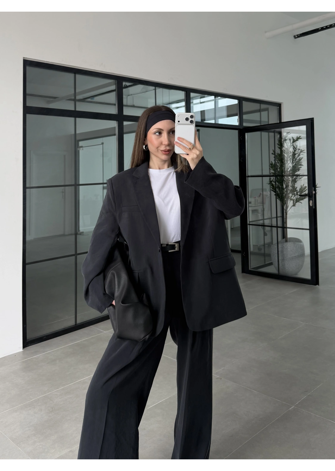 Perla Premium Astralı Siyah Ceket Takım