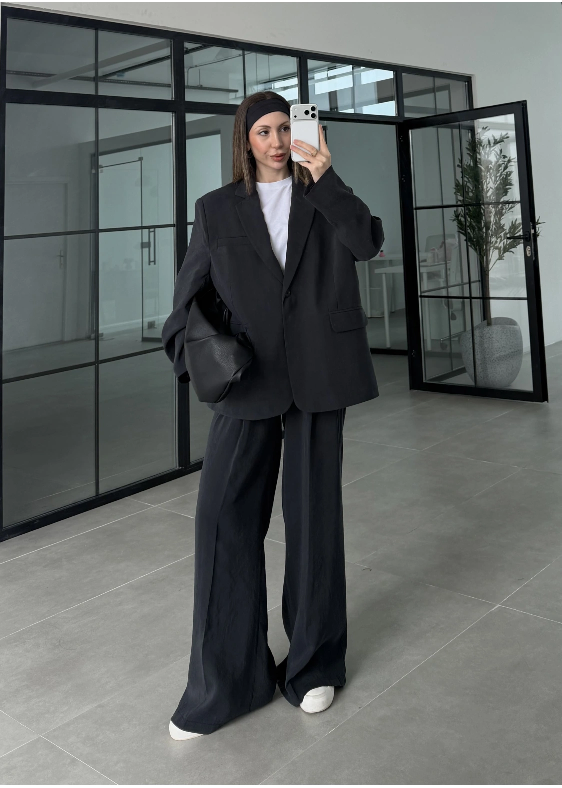 Perla Premium Astralı Siyah Ceket Takım