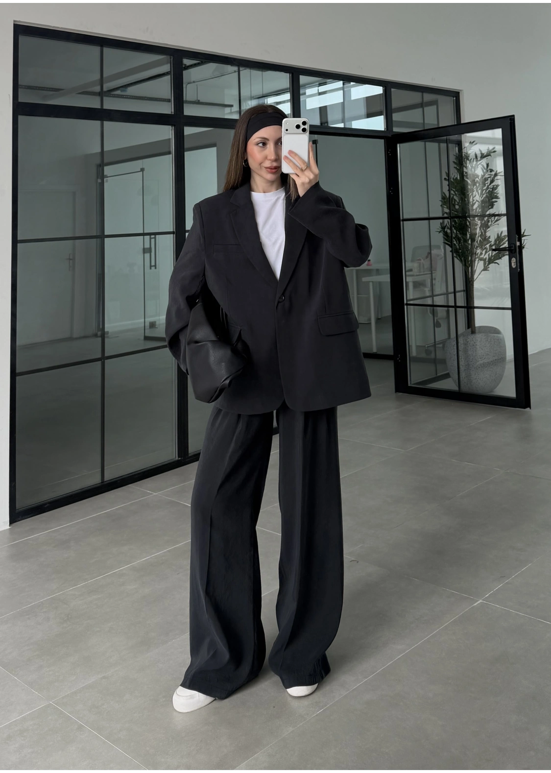 Perla Premium Astralı Siyah Ceket Takım