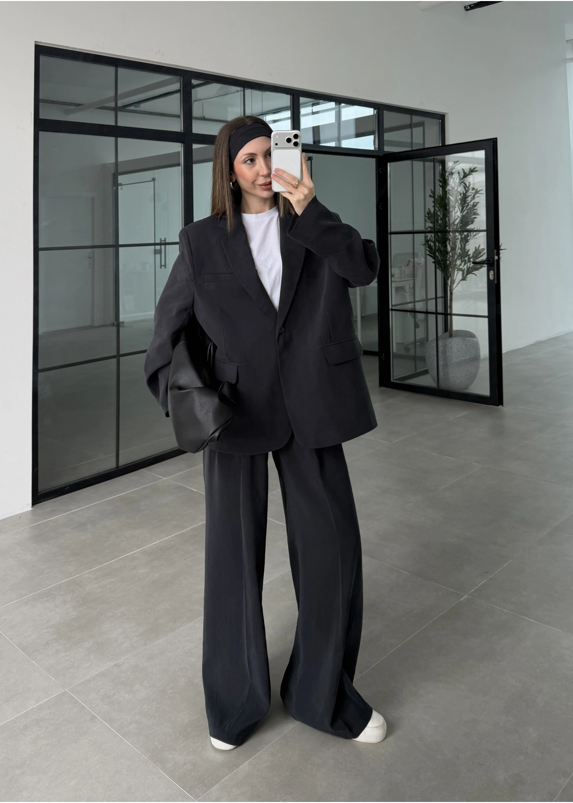 Perla Premium Astralı Siyah Ceket Takım