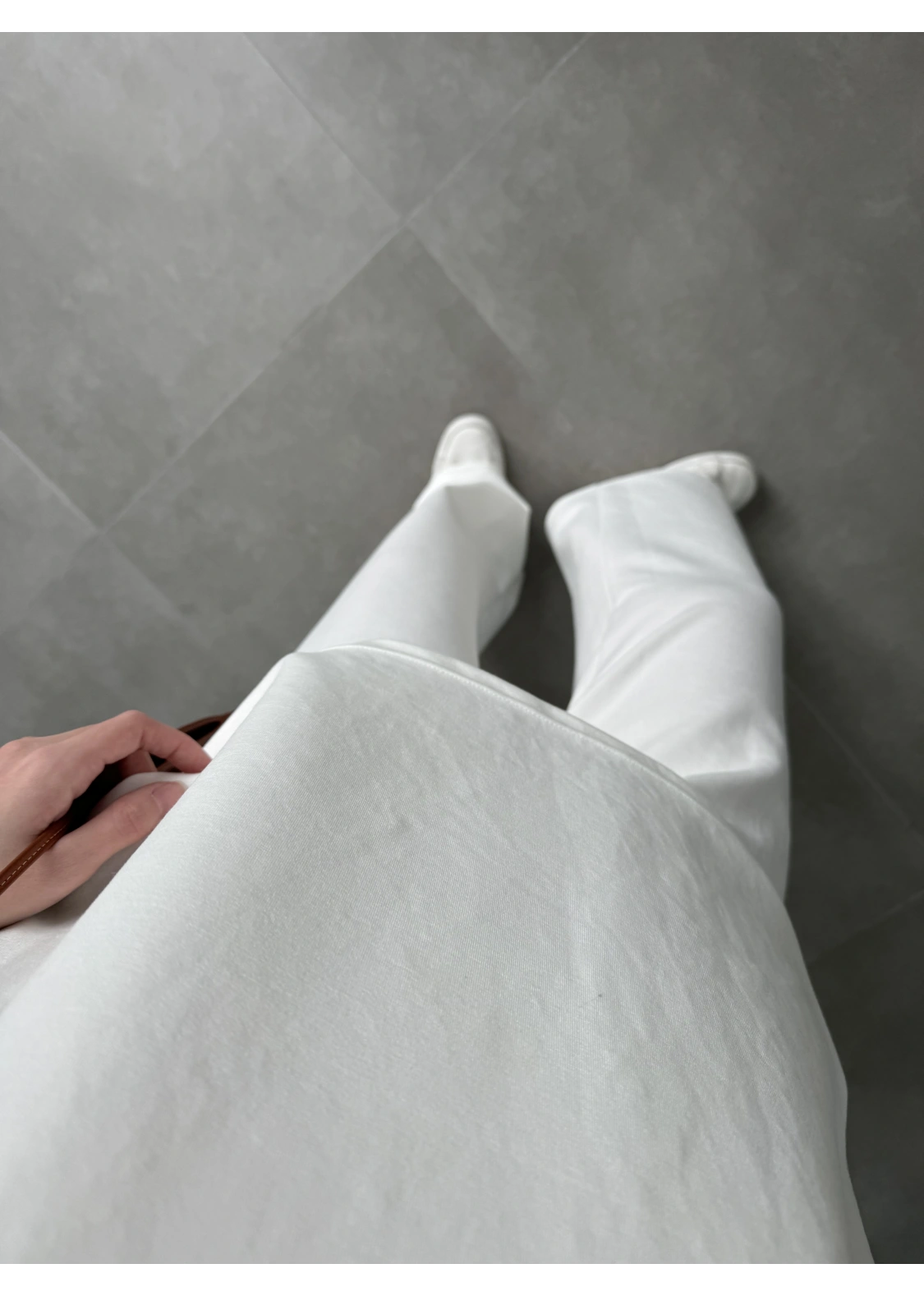 Oysh Kumaş Kısakollu Beyaz Modal Takım