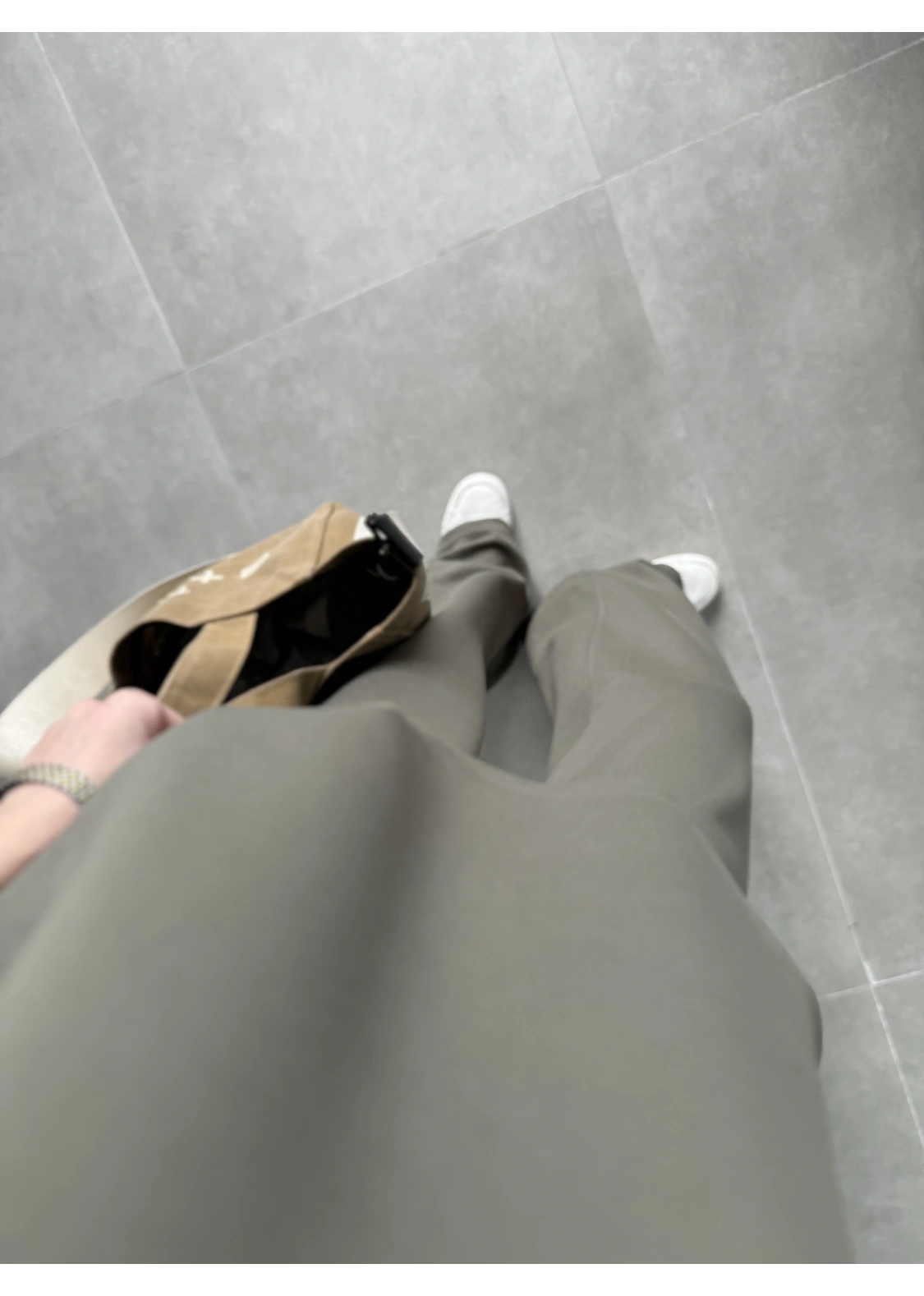 Oysh Kumaş Kısakollu Haki Modal Takım