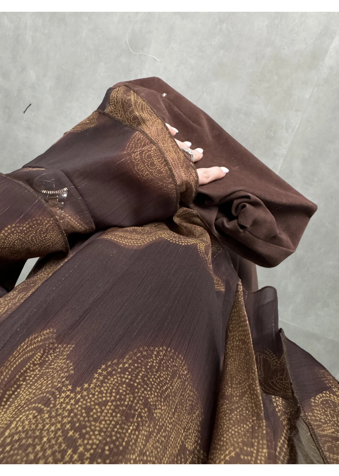 Boho Vintage Önü Bağlamalı Şifon Bluz