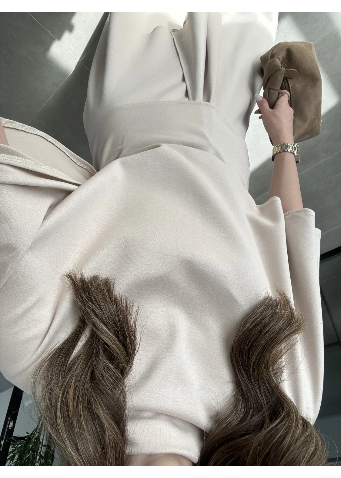 Oysh Modal Kumaş Asimetrik Taş Etekli Takım