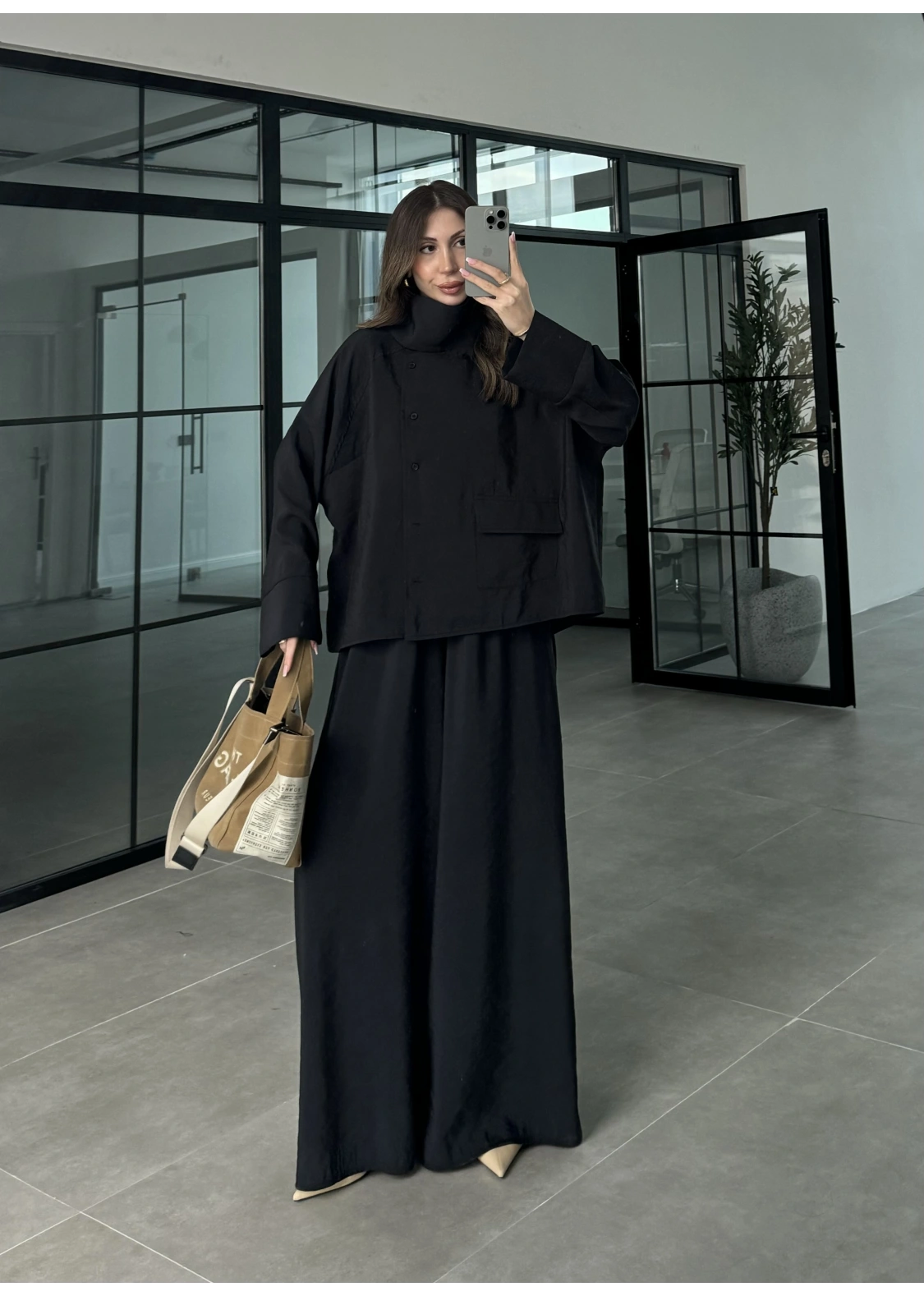 Tek Cepli Şal Yaka Siyah Tensel Takım