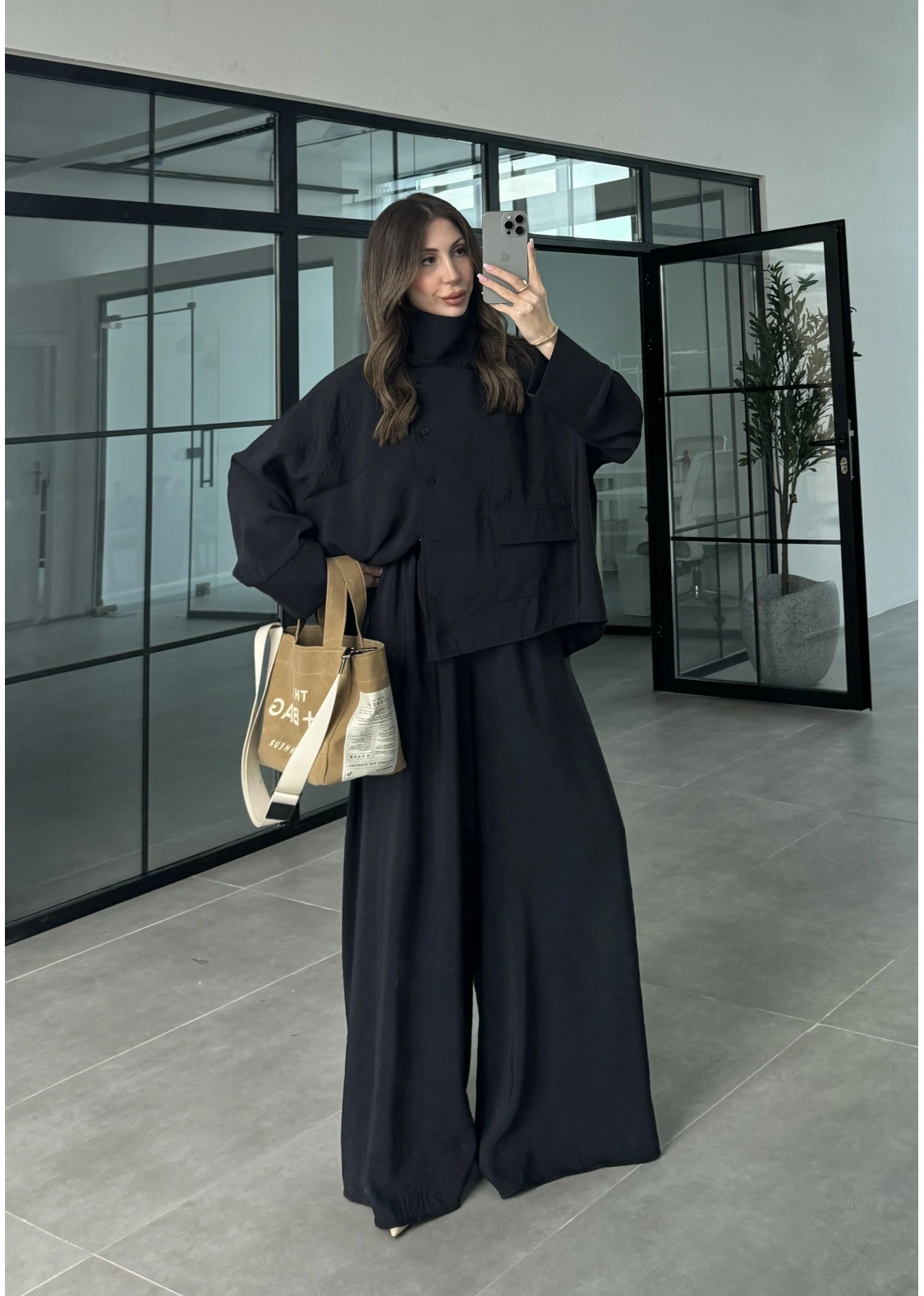 Tek Cepli Şal Yaka Siyah Tensel Takım