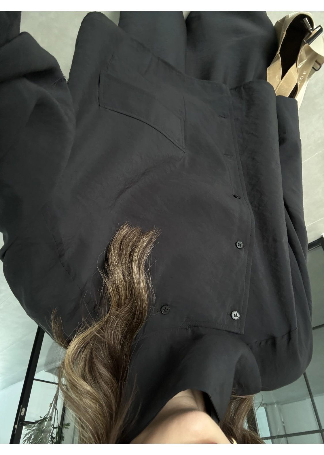 Tek Cepli Şal Yaka Siyah Tensel Takım