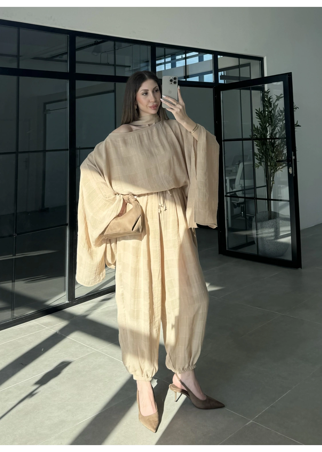 Pançolu İkili Taş Şalvar Takım