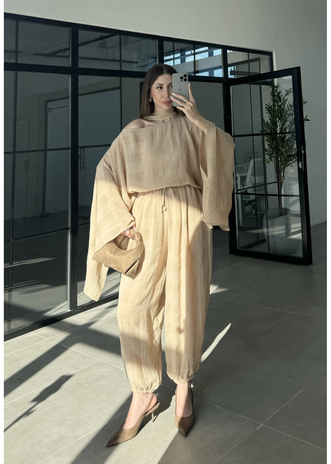 Pançolu İkili Taş Şalvar Takım