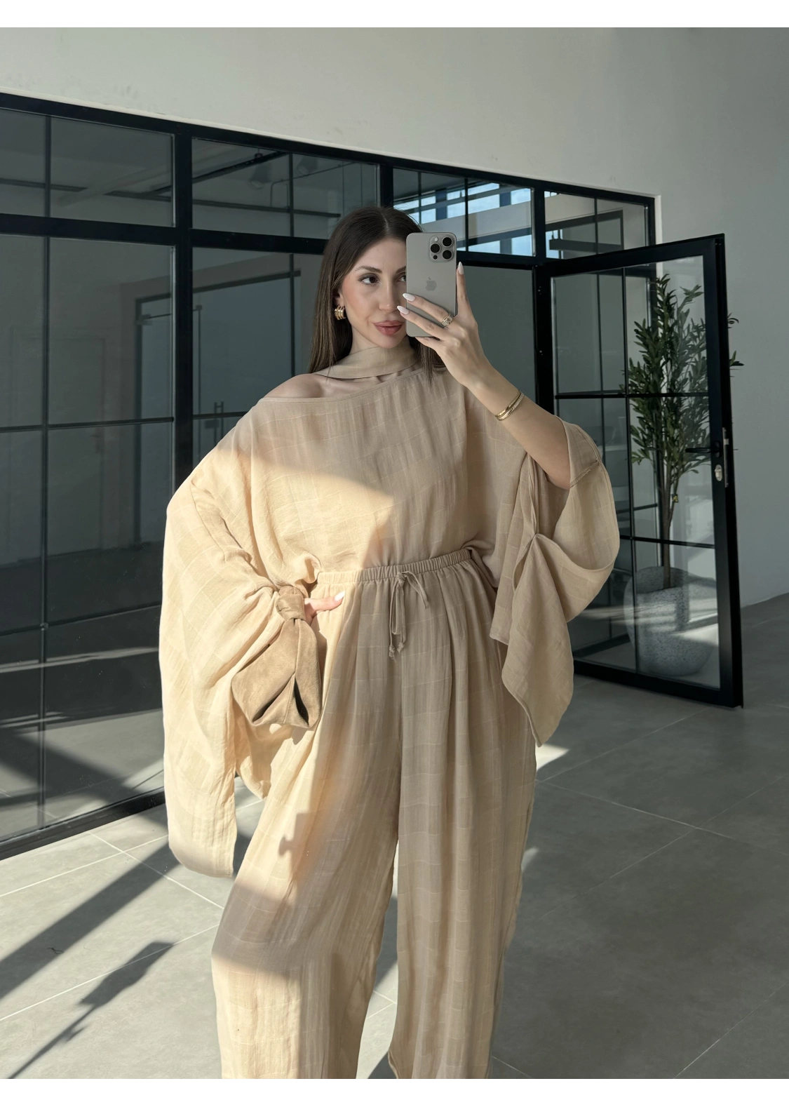 Pançolu İkili Taş Şalvar Takım