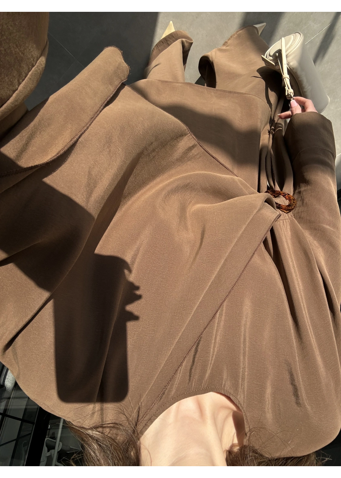 Yandan Tokalı Kahve Tensel Takım