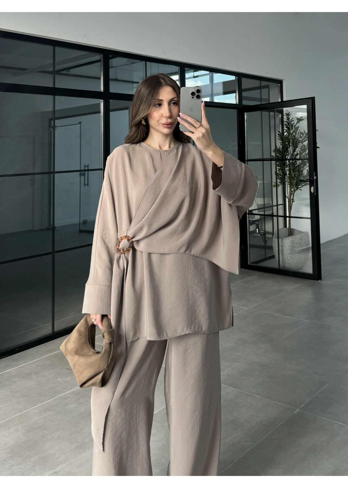 Yandan Tokalı Vizon Tensel Takım