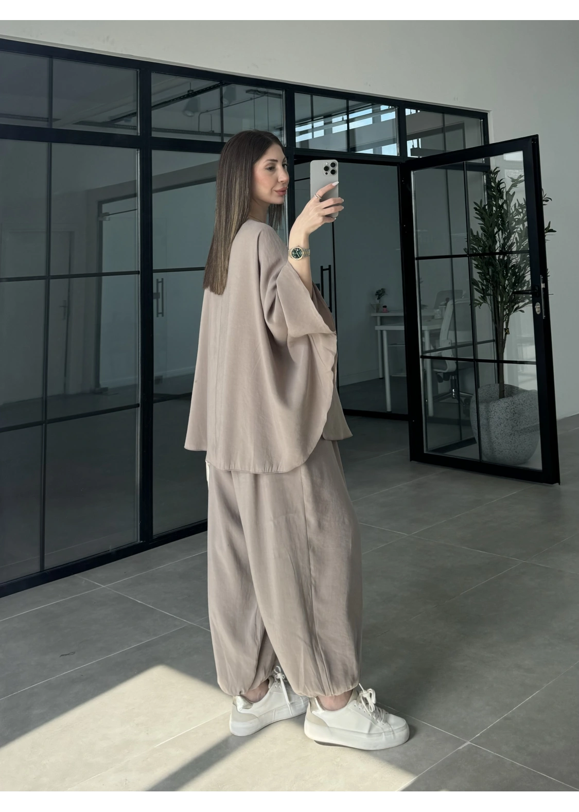 Vizon Salaş Bluz Şalvar Takım