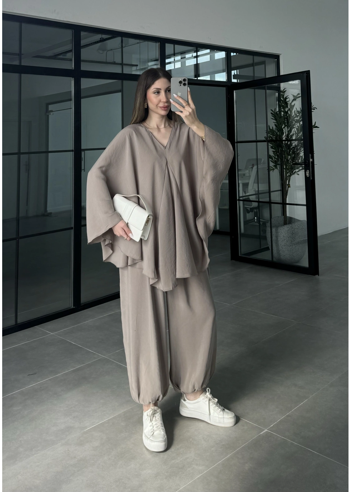 Vizon Salaş Bluz Şalvar Takım