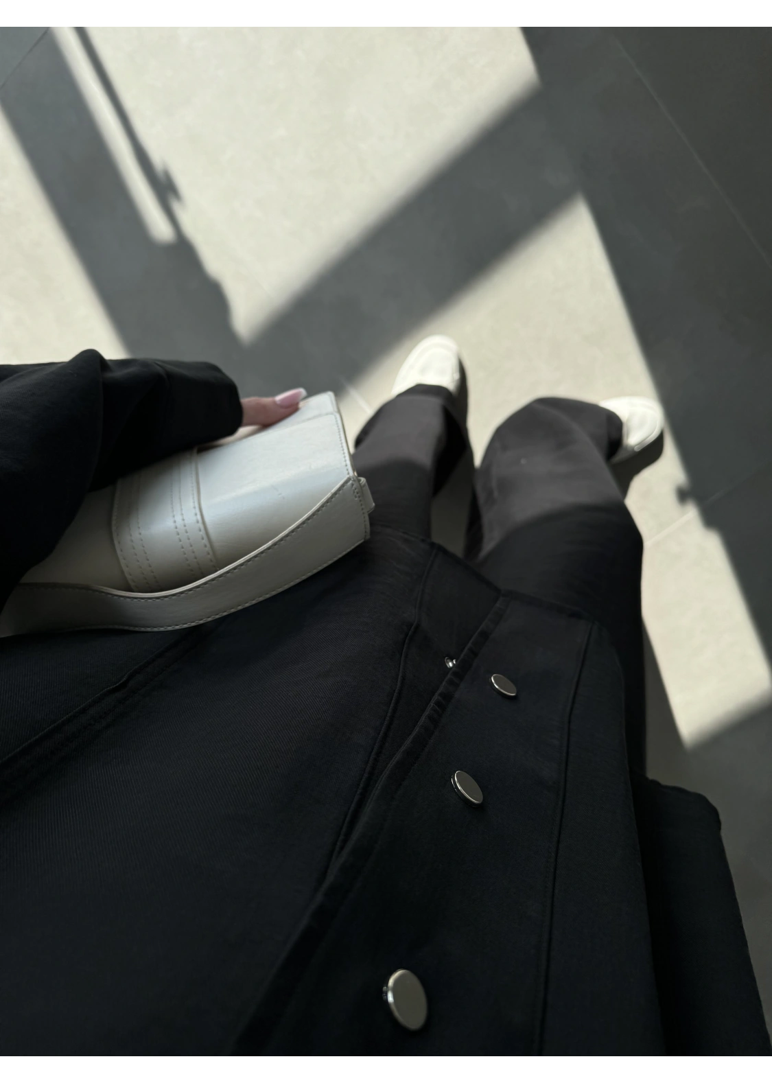 Boyundan Parçalı Siyah Bomber Takım