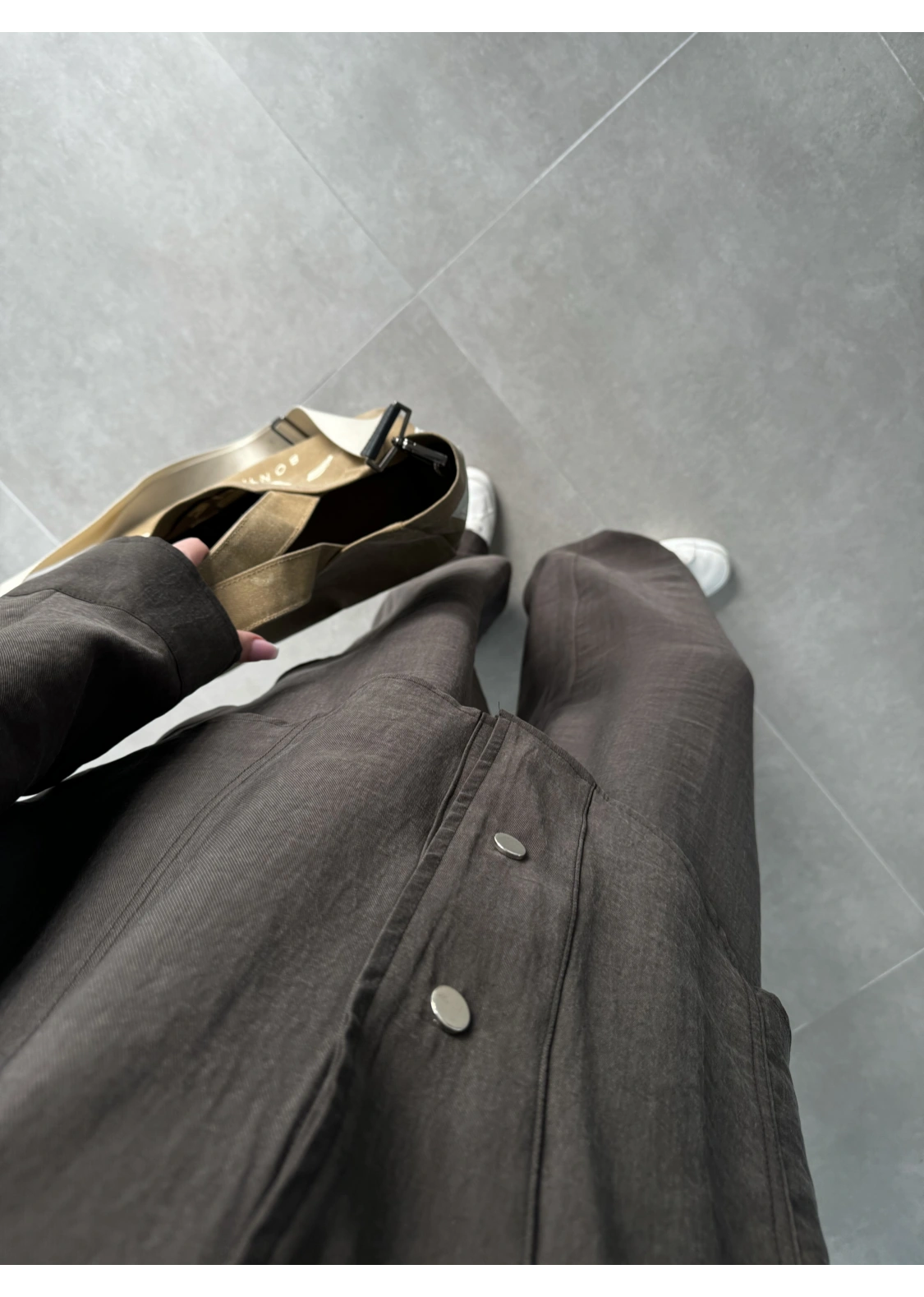 Boyundan Parçalı Kahve Bomber Takım