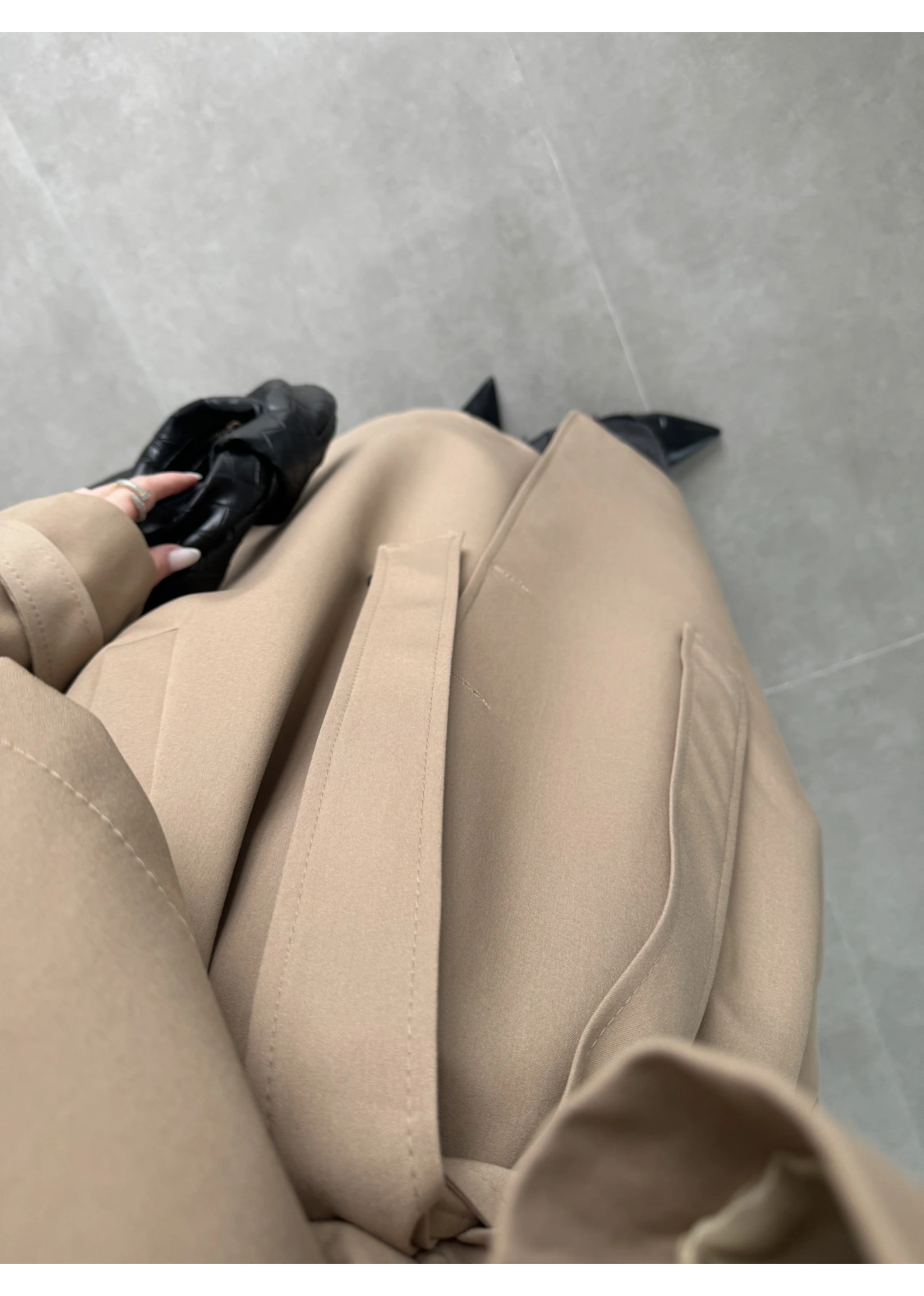 Voi Premium Yüksek Kalite Astarlı Kamel Trençkot