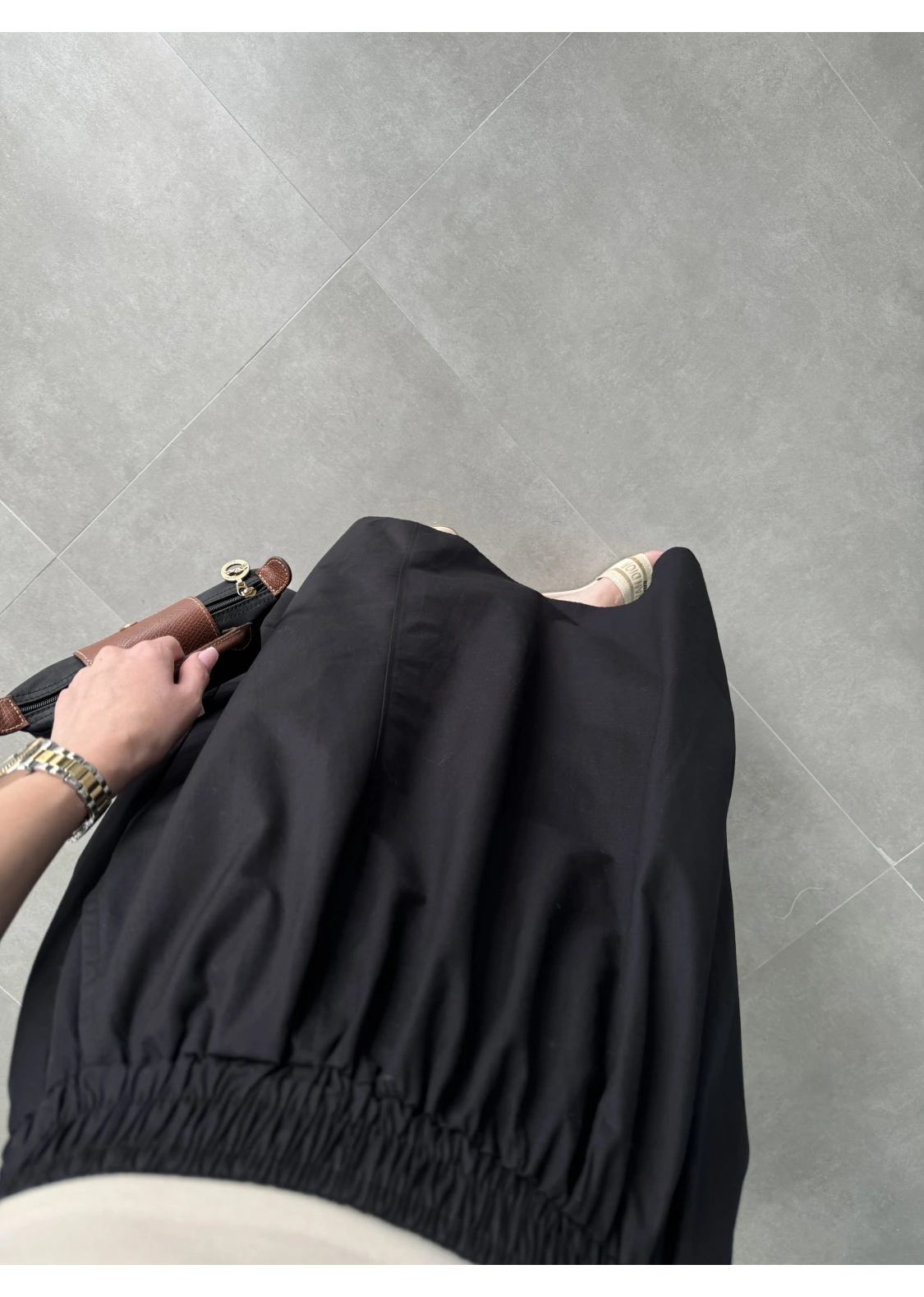 Poplin Kumaş Premium Siyah Etek