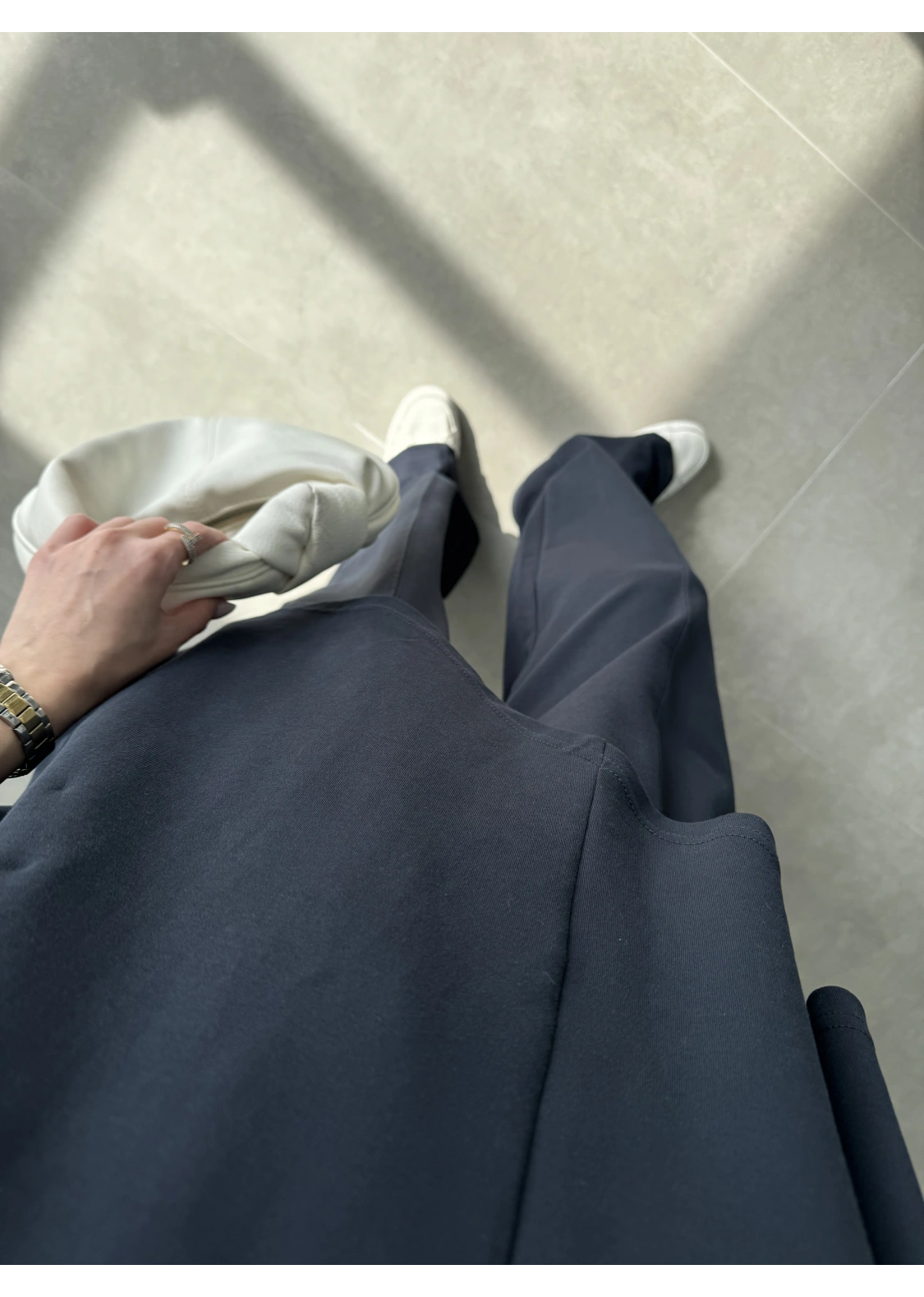 Çapraz Kesim Lacivert Basic Takım