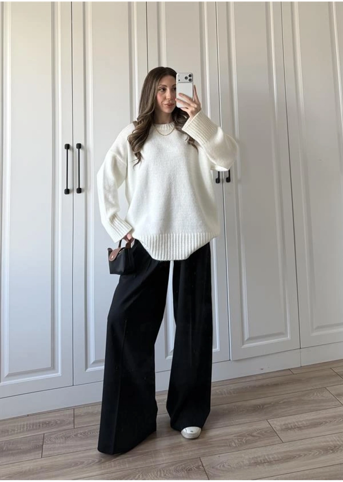 Alin Sık Dokuma Ekru Premium Kazak