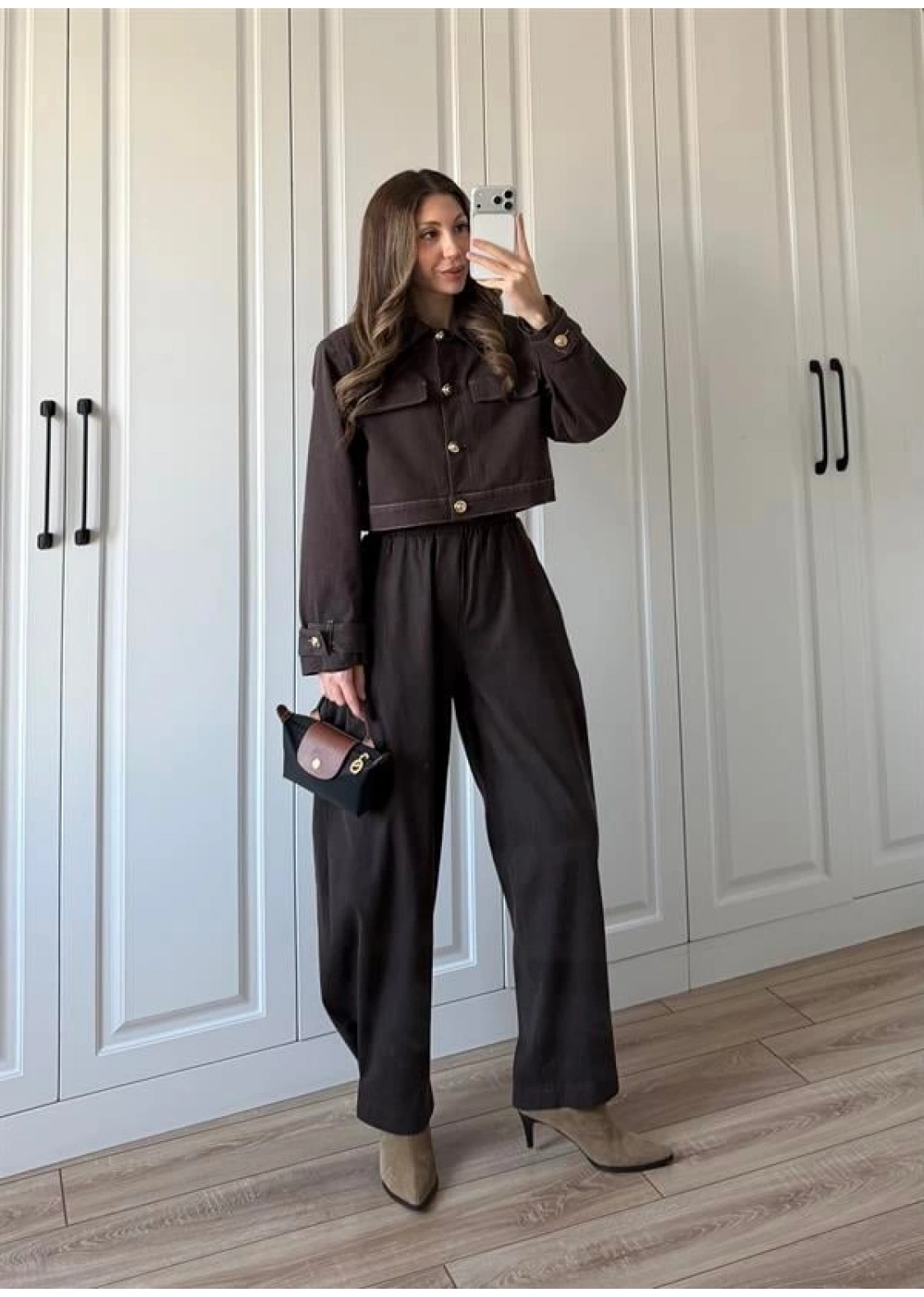 Anna Tasarım Premium İkili Kahve Kot Takım