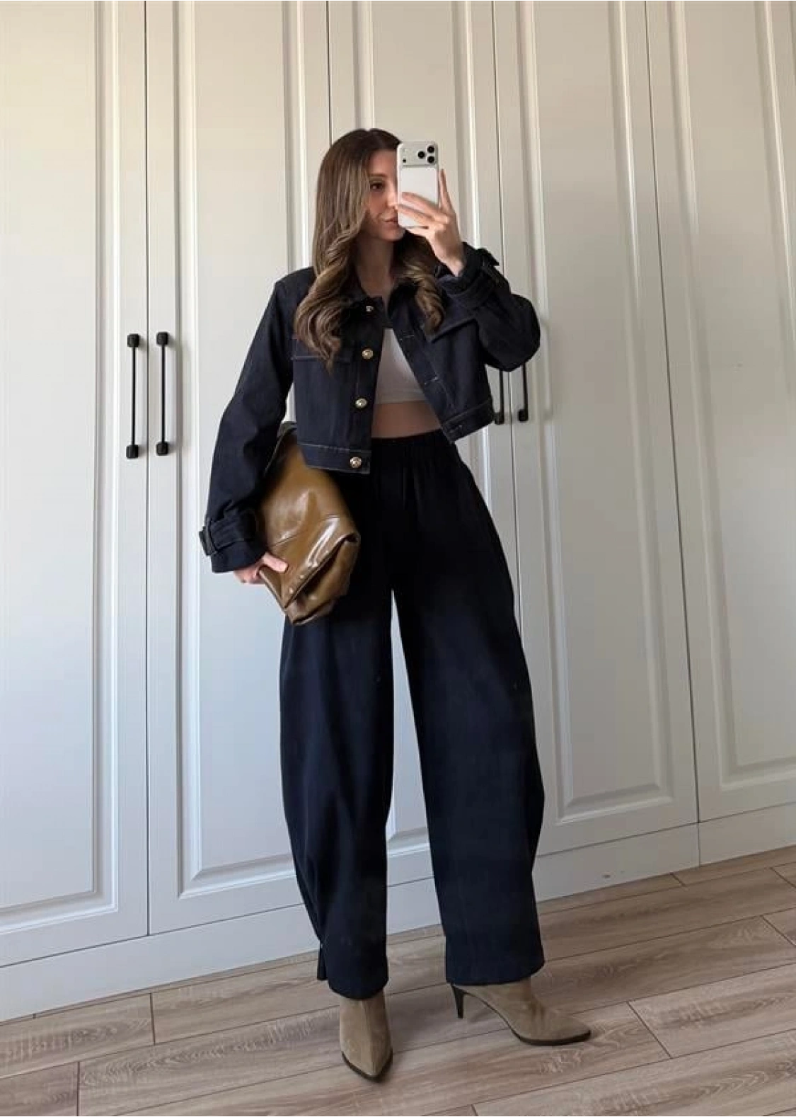 Anna Tasarım Premium İkili Koyu Kot Takım