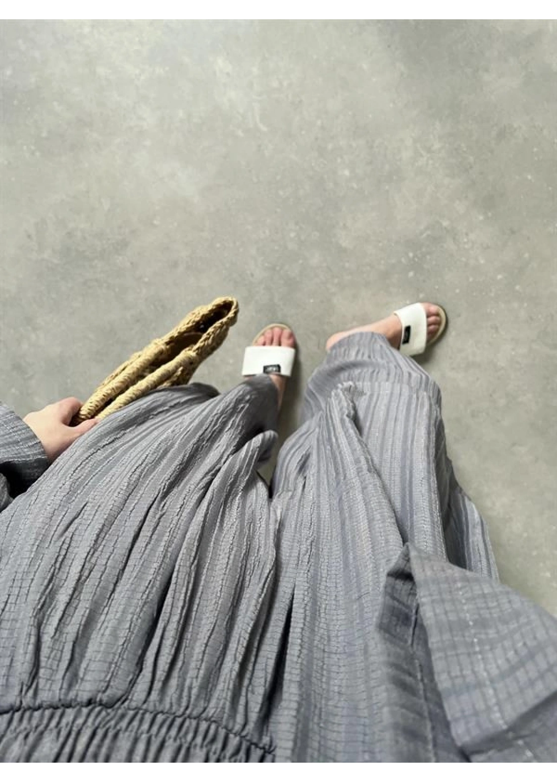 Antrasit Gofre Kimono Takım