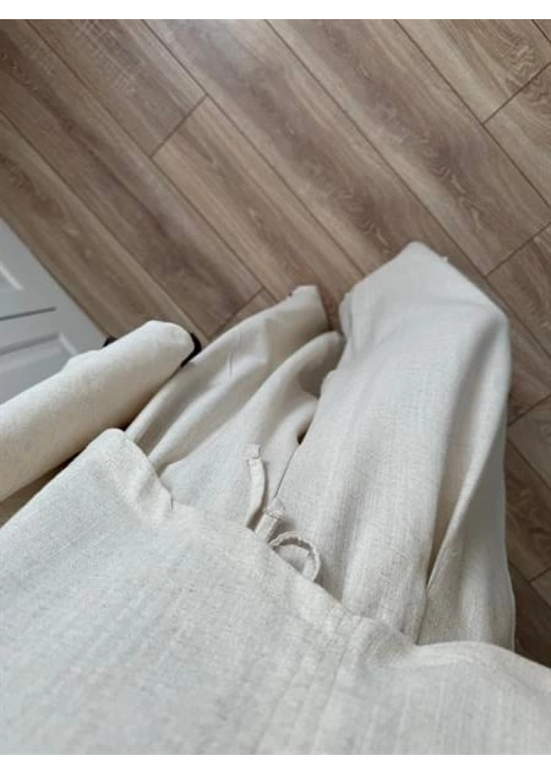 Ayla V Yaka Keten Premium Taş Takım