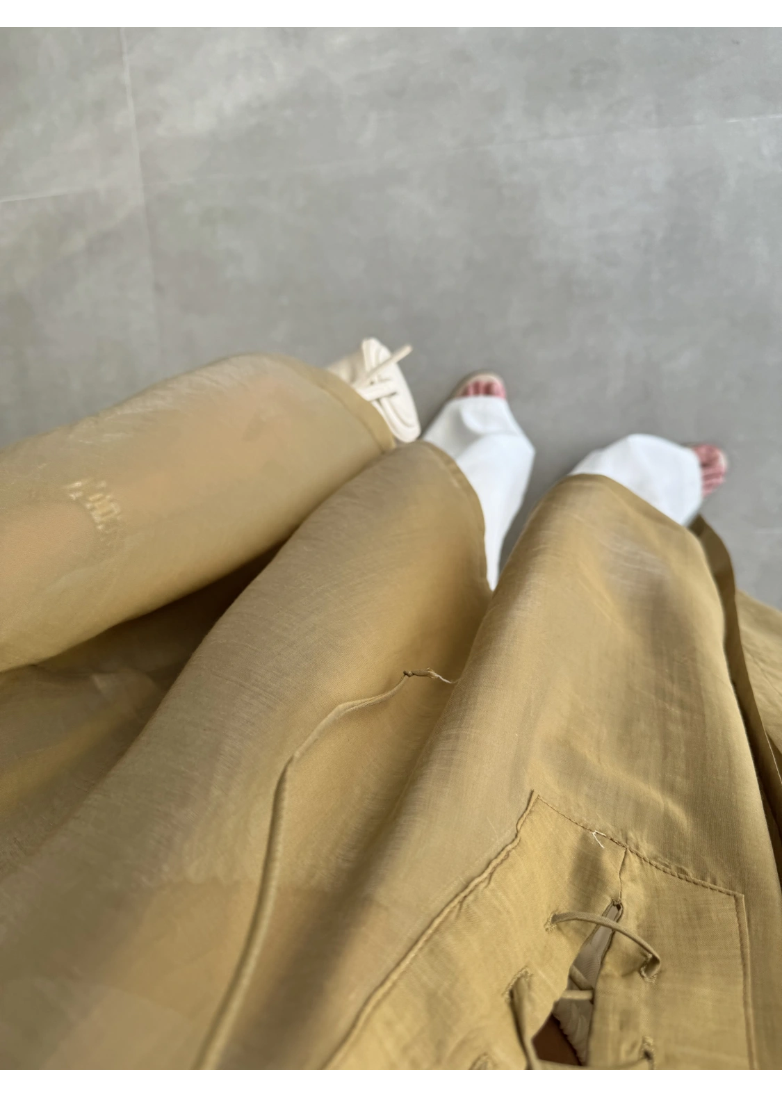 Bağcıklı Yarasakol Olive Panço