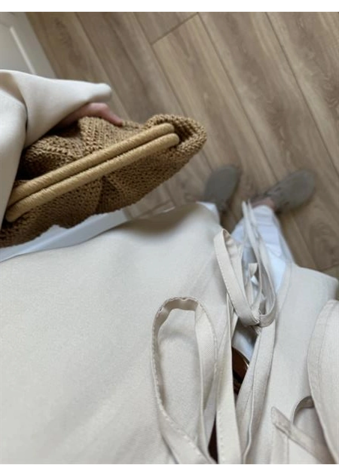 Bela Önü Bağlamalı Tasarım Kol Taş Kimono