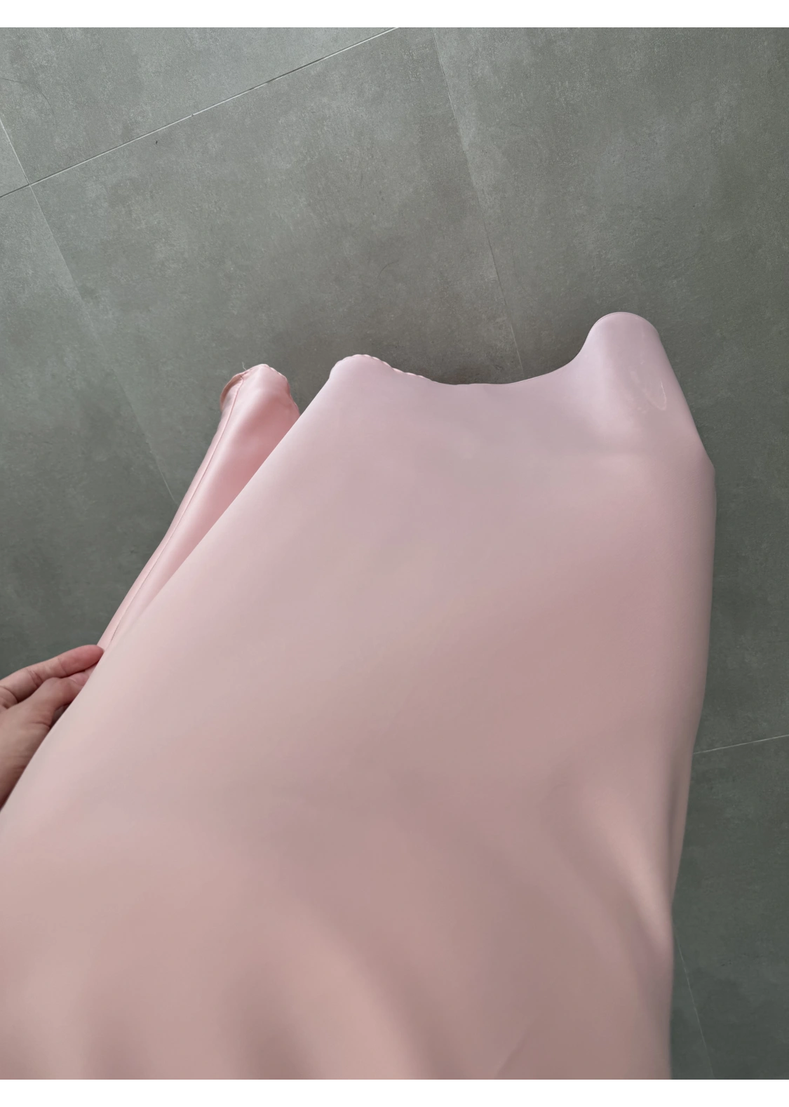 Beli Lastikli Maxi Pudra Saten Etek