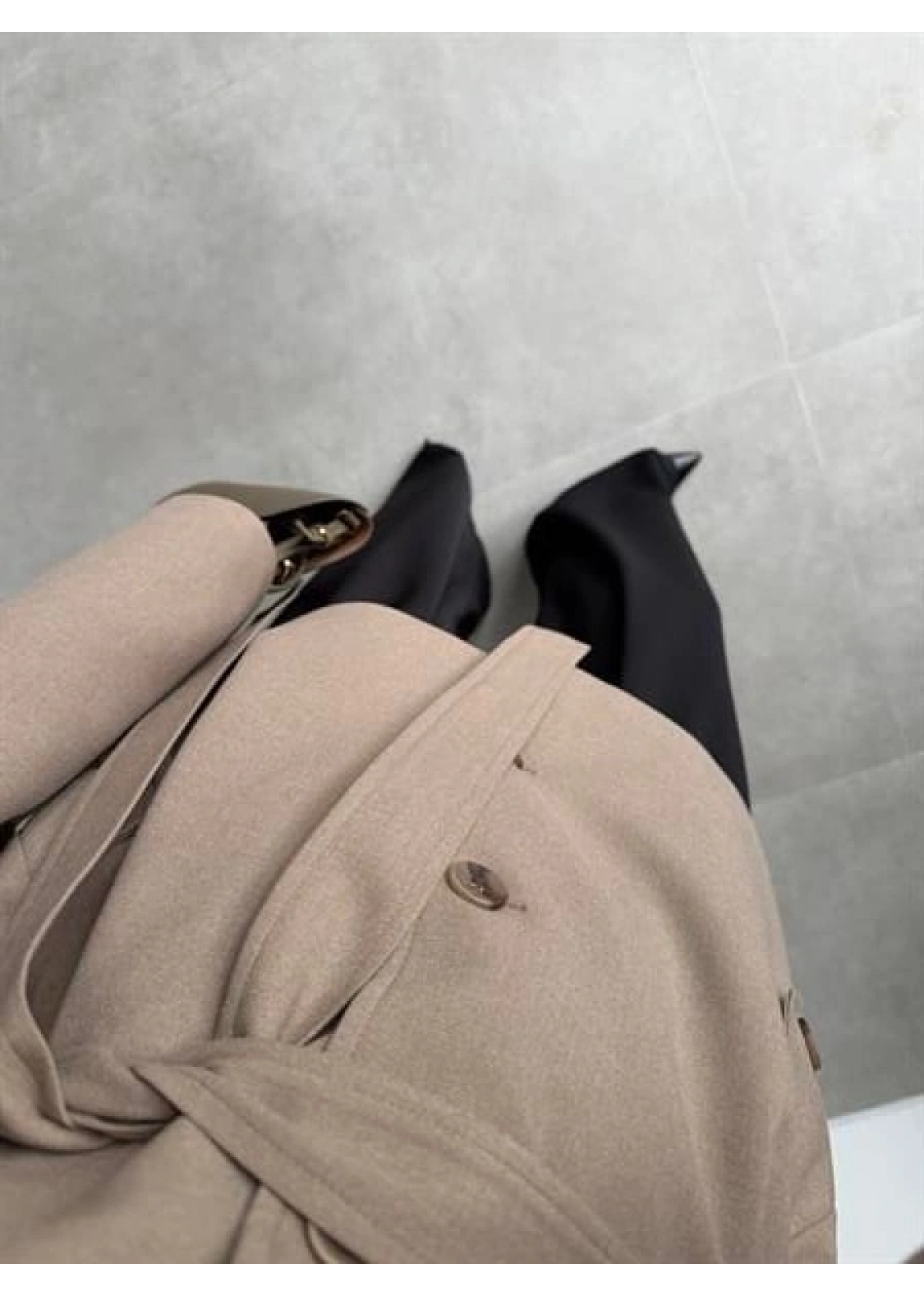 Bella Kuşaklı Astarlı Premium Haki Trençkot