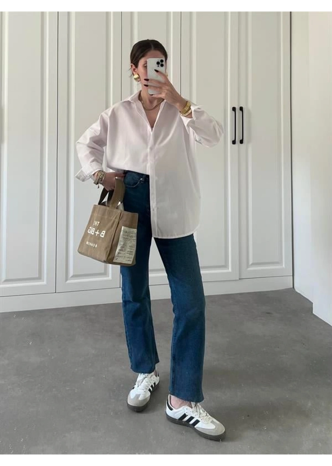 Beyaz Basic Poplin Gömlek