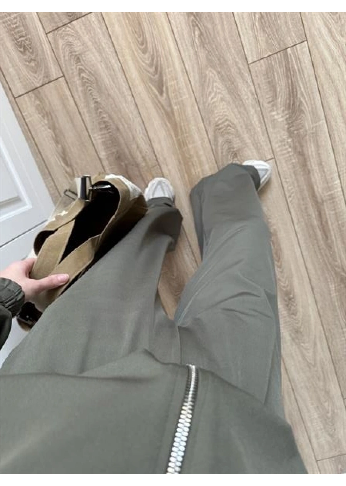 Çift Fermuarlı Haki Spor Model Takım