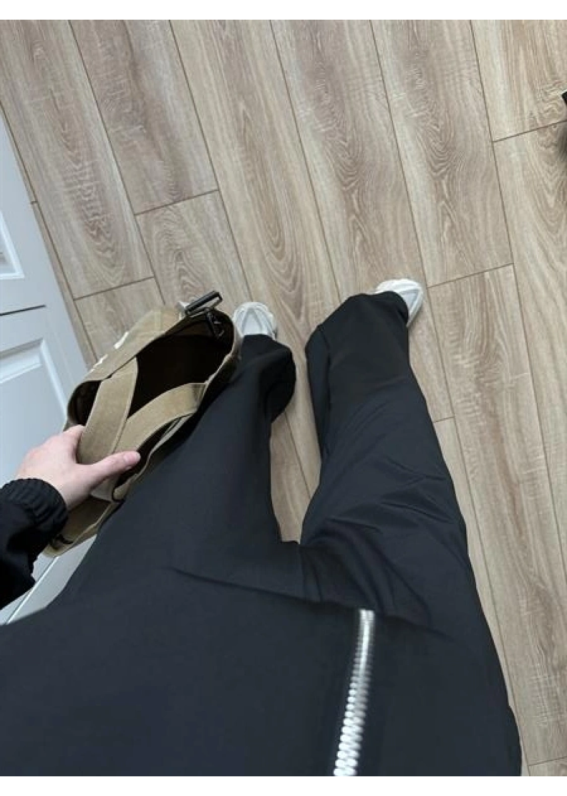 Çift Fermuarlı Siyah Spor Model Takım