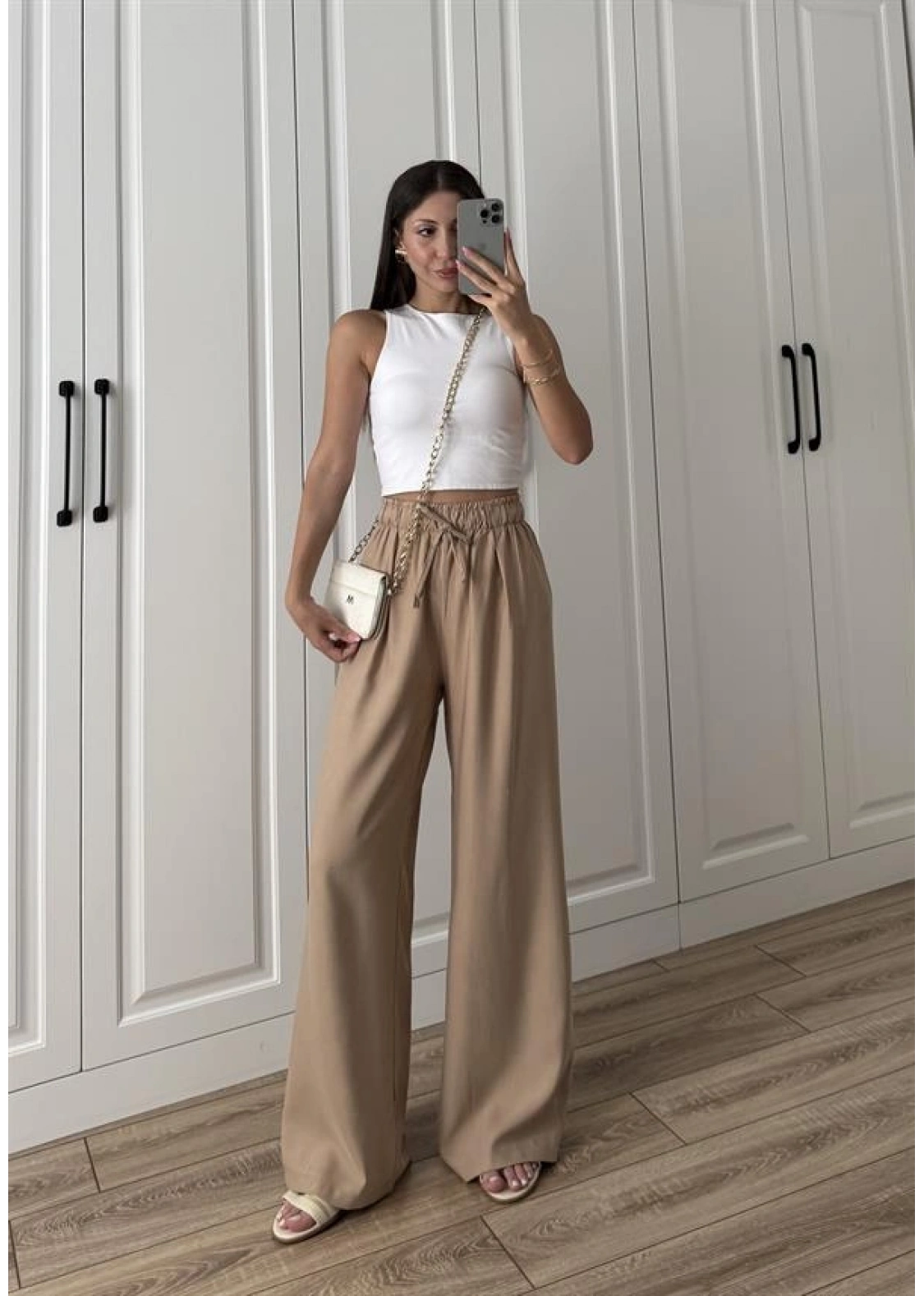 Dania Premium Cappuccino Tensel Palazzo Pantolon