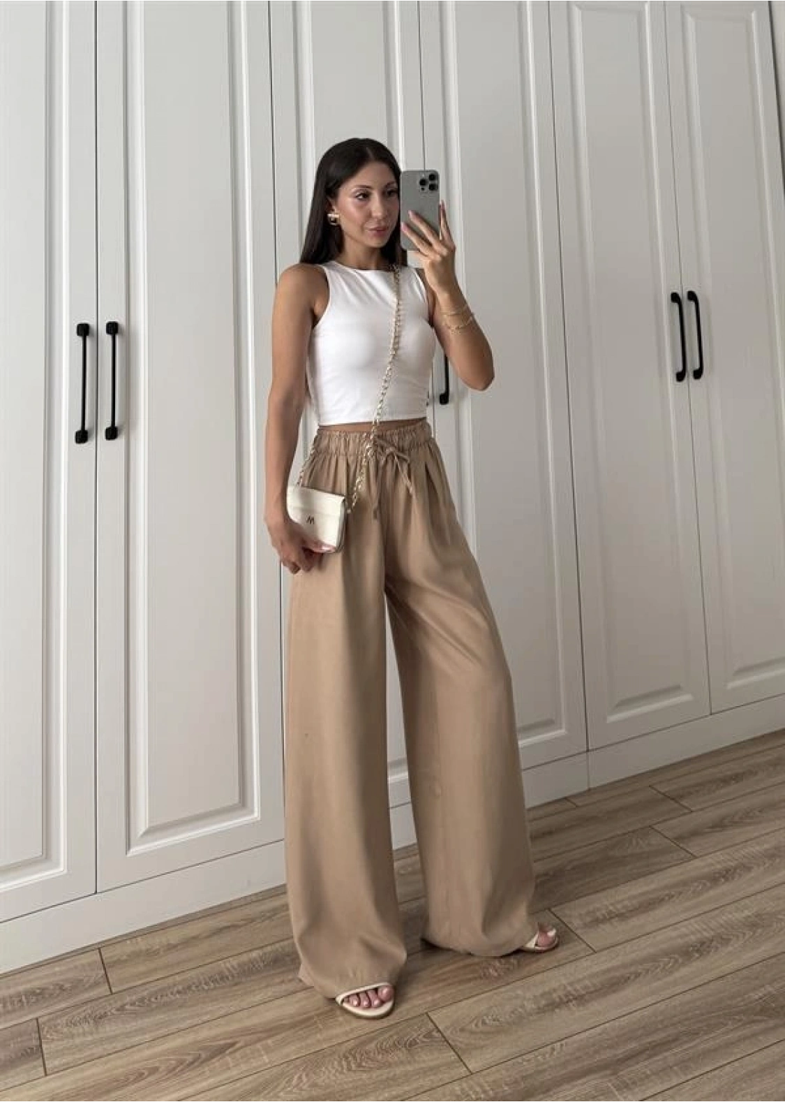 Dania Premium Cappuccino Tensel Palazzo Pantolon
