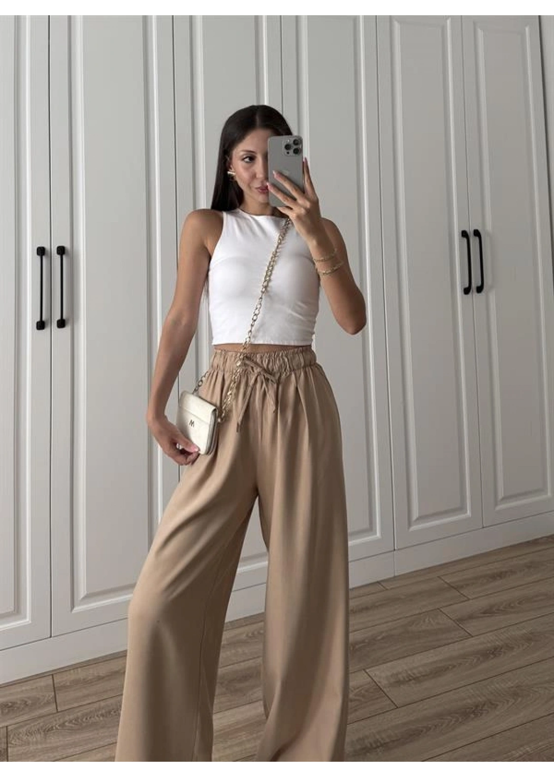 Dania Premium Cappuccino Tensel Palazzo Pantolon