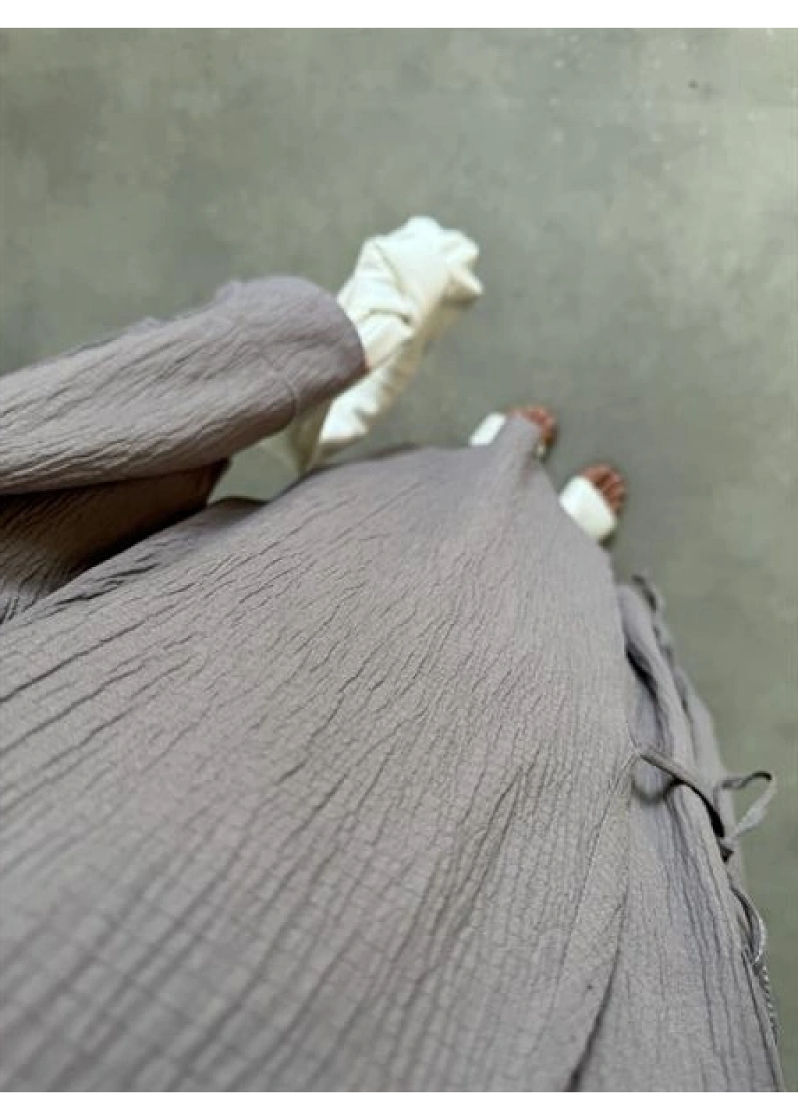 Devedikeni Gofre Bağlamalı Kimono Takım