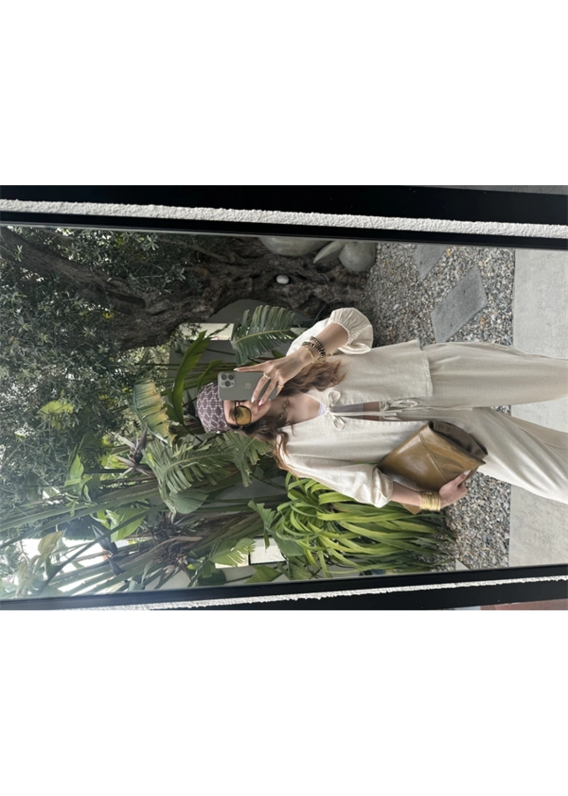 Diana Önü Bağlamalı Kısa Keten Taş Kimono Takım