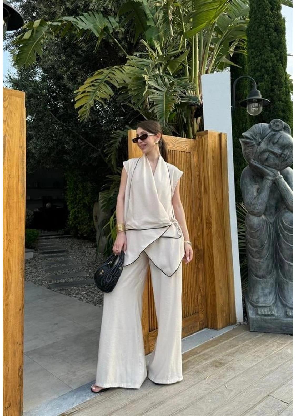 Dora Kruvaze Modal Bej Takım