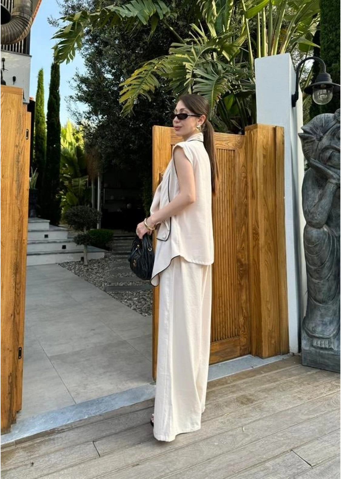 Dora Kruvaze Modal Bej Takım