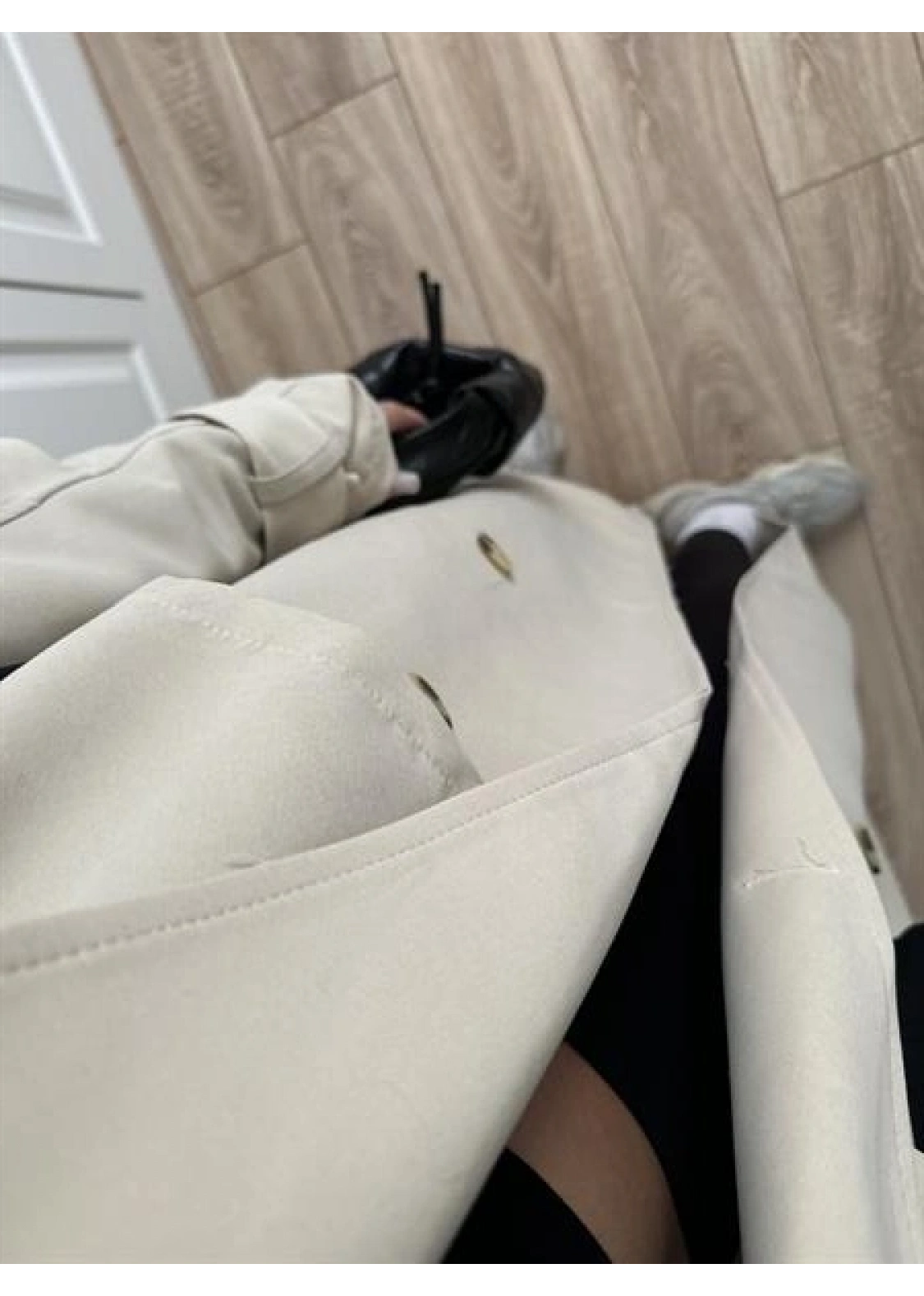Ekstra Oversize Premium Taş Trençkot