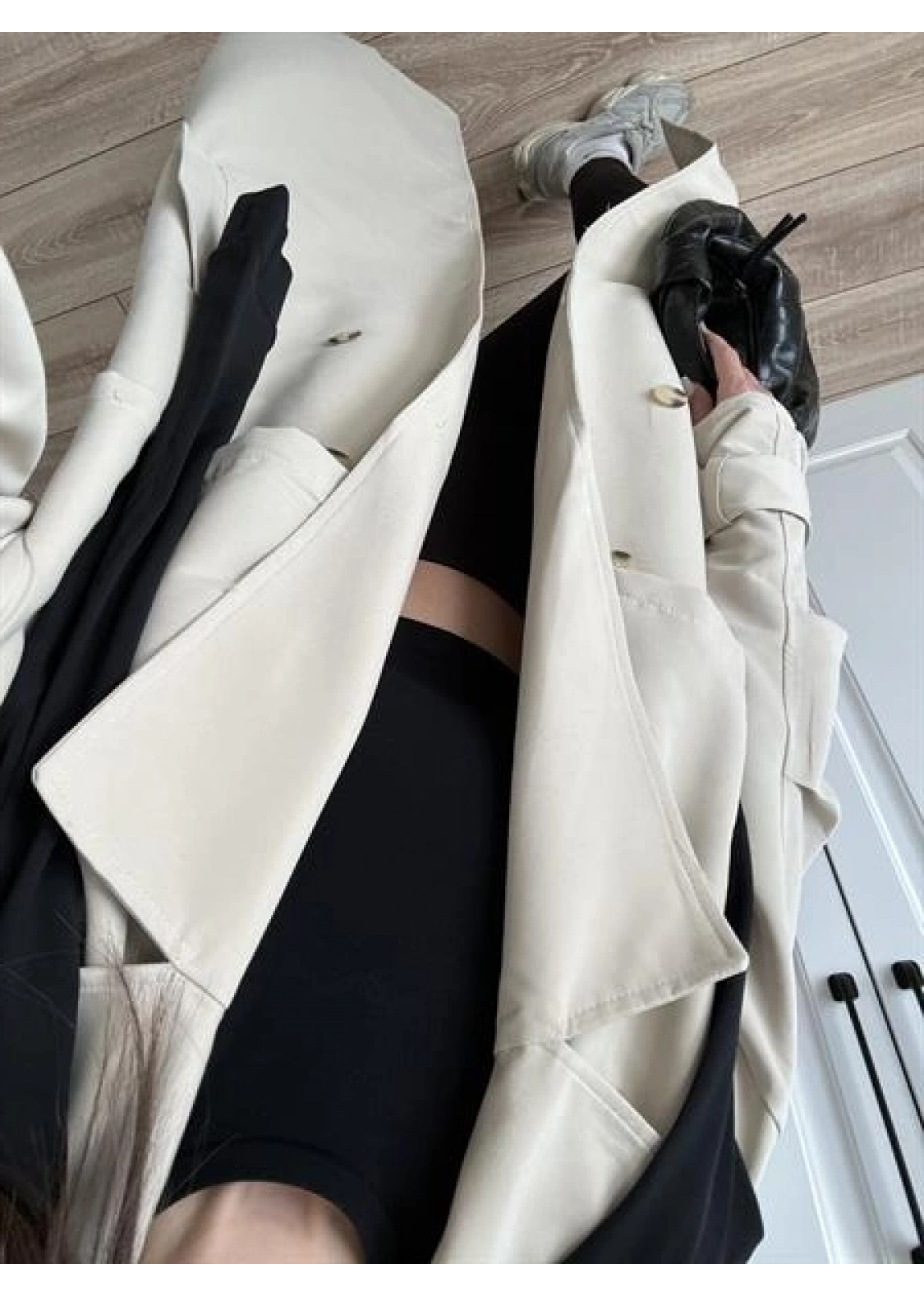 Ekstra Oversize Premium Taş Trençkot