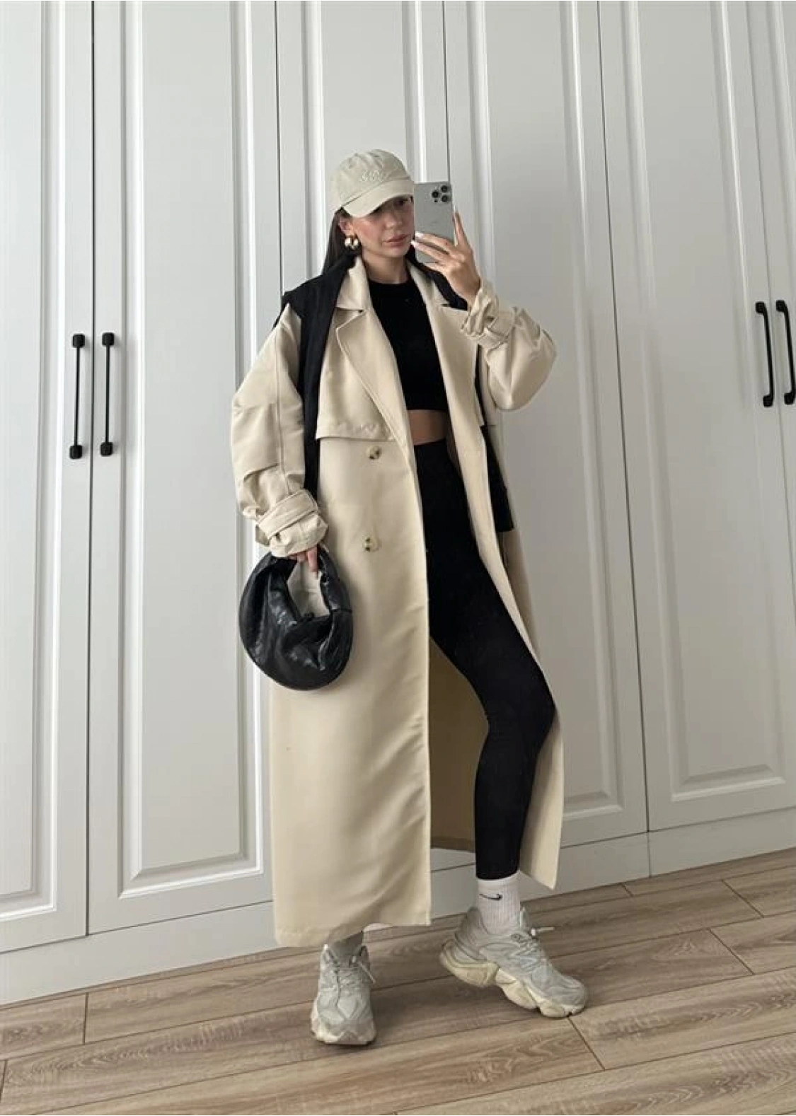 Ekstra Oversize Premium Taş Trençkot